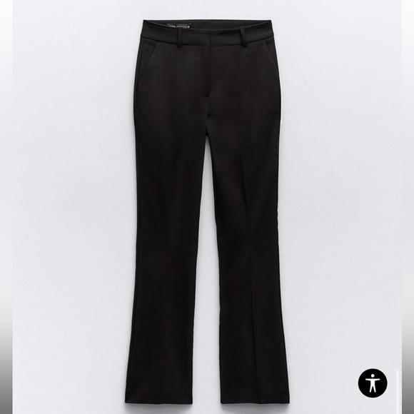 Zara Black Flared Trousers - Picture 2 of 6